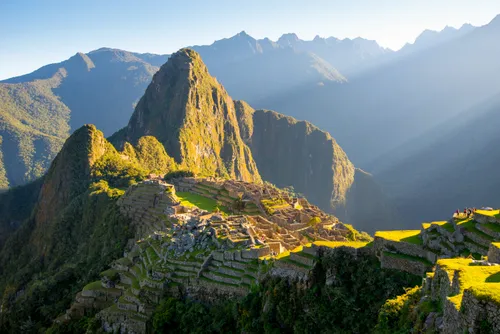 Blick auf den Macho Picchu