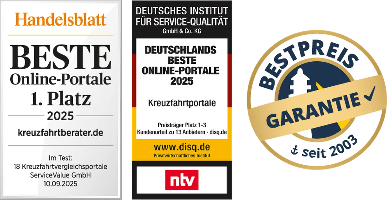 Handelsblatt Auszeichnung, ntv-Siegel udn Bestpreis Siegel